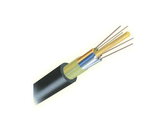 품질  Outdoor Loose Tube Aerial Fiber Optic Cable GYFTY With FRP Central Strengthen 공장
