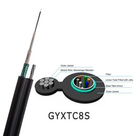품질  GYXTC8S Self - Support Outdoor Armoured Fiber Optic Cable 12 Core Figure 8 Type for Duct or Aerial 공장