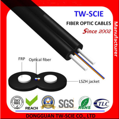1개의 핵심 단일 모드 FTTH 하락 케이블 8.2kg/km 케이블 무게 좋은 성과 G652D