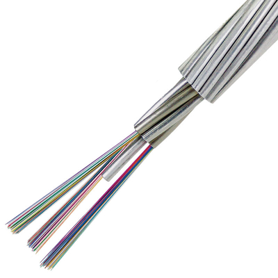 16 코어 중앙 튜브 PE 재킷 FTTH 철선 강도 멤버와 광섬유 케이블