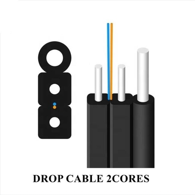 야외 섬유 단일 모드 G. 657A1 G. 657A2 광섬유 FTTH 드롭 케이블