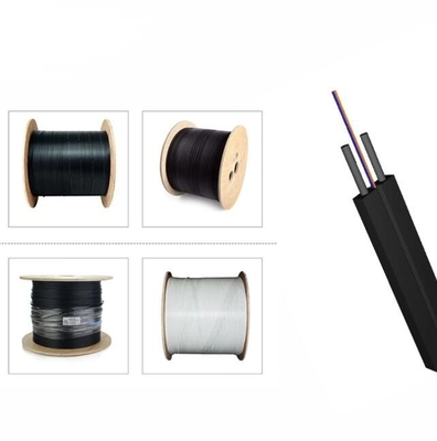 2/ 4 코어 FTTH LSZH 광섬유 케이블 실내 싱글 모드 드롭 케이블