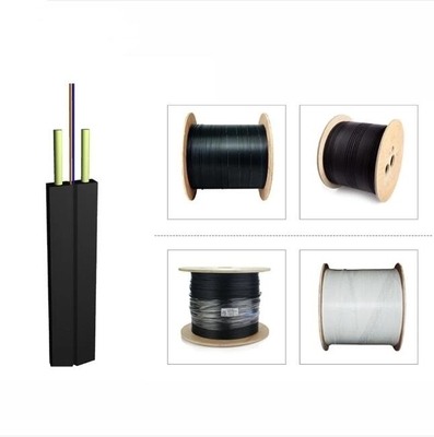2/ 4 코어 FTTH LSZH 광섬유 케이블 실내 싱글 모드 드롭 케이블