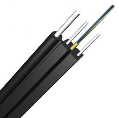 FTTH 드롭 케이블 2 코어 G657A2 파이버 3 스틸 와이어 LSZH 재킷 광섬유 케이블