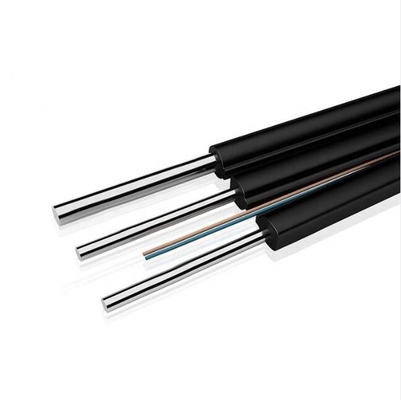 FTTH 드롭 케이블 2 코어 G657A2 파이버 3 스틸 와이어 LSZH 재킷 광섬유 케이블