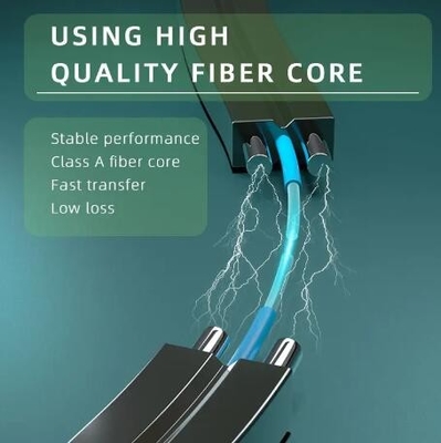 2 코어 단일 모드 2 평행 FRP FTTH GJXH 드롭 광섬유 케이블