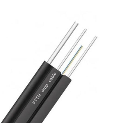 철선 외관 1코어 2코어 4코어 자기 지원 G657a1 G657a2 9/125 FTTH 드롭 케이블