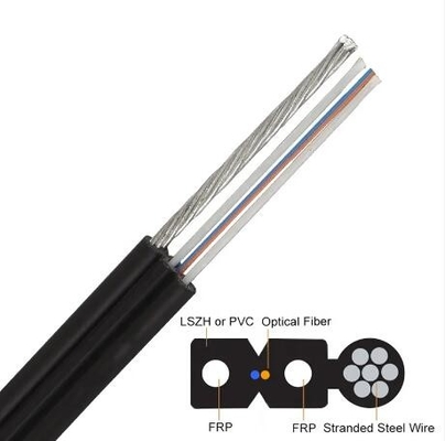 광섬유 항공 광 케이블 강제 철강 FTTX FTTH FTTR 드롭 광섬유 케이블