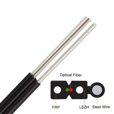 광섬유 항공 광 케이블 강제 철강 FTTX FTTH FTTR 드롭 광섬유 케이블