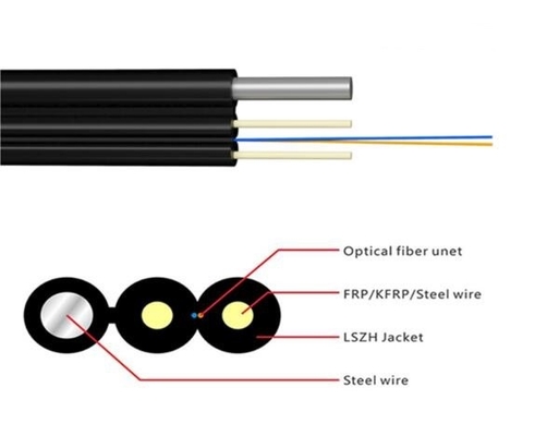 FTTH 드롭 케이블 1 코어 G657A2 G657A1 광섬유 케이블
