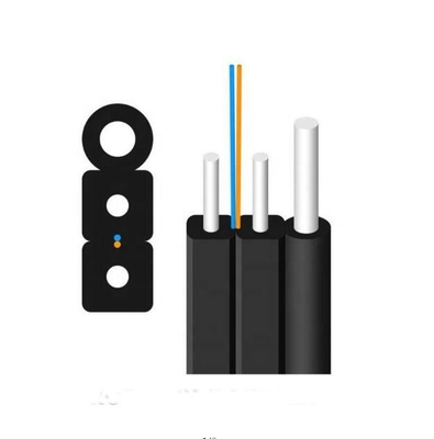 FTTH 드롭 케이블 와이어 1 코어 2 코어 스틸 LSZH 광섬유 케이블 실내 및 외부