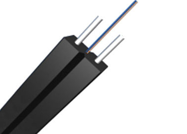 실내를 위한 1-24 핵심 SM G657A1 무장한 섬유 낙하 케이블 FTTH 네트워크 LSZH  검은 재킷