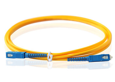 SC UPC 섬유 접속 코드, 섬유 점퍼 케이블 SM 3.0mm PVC 재킷 OEM