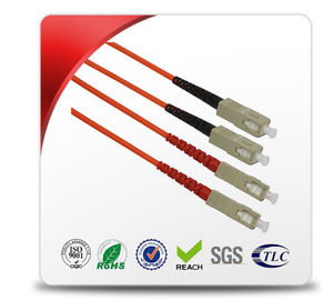 사용하기 편한 SC 단일 모드 섬유 헝겊 조각 케이블에 0.9mm - 3.0mm 직경 LC