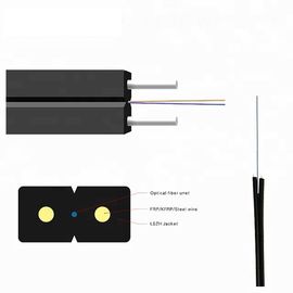 실내를 위한 LSZH 덮개 GJXH / GJXFH FTTH FRP 단일모드 드롭 케이블과 1/2/4 핵심