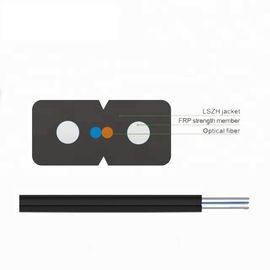 실내를 위한 LSZH 덮개 GJXH / GJXFH FTTH FRP 단일모드 드롭 케이블과 1/2/4 핵심