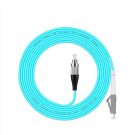 5PCS/Lot FC/UPC - LC/UPC OM3 광섬유 접속 코드 10G 50/125 섬유 케이블 다중 상태 단순한 광학적인 잠바