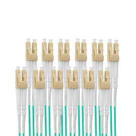 1개 MPO-LC 24 코어 MPO OM3 광섬유 패치 코드 케이블 3M 다중 모드 커넥터