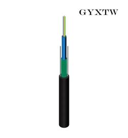무장한 광섬유 케이블  검은 외부 쉬스 GYXTW 공장 유형 전력 텔레커뮤니케이션을 작은 알로 만들기