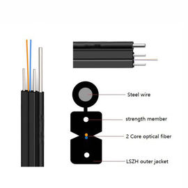 GJYXCH FTTH 하락 케이블 단일 모드 숫자 8 광섬유 케이블 G657A1fiber 편평한 cbale