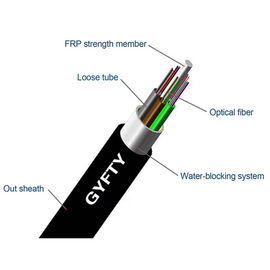 FRP 122-144는 GYFTY G652D 야외 광섬유 케이블을 공동을 만듭니다