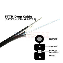 GJYXCH / GJYXFCH 야외 자립하 FTTH 드롭 케이블 1/2/4 핵심 단일모드 수치 8 광섬유 케이블
