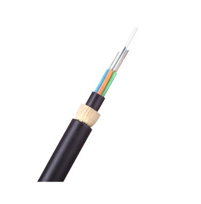 Uni-Tube Black Double Sheath 자립형 96 코어 ADSS 케이블 Ofc 케이블 플랫 구조