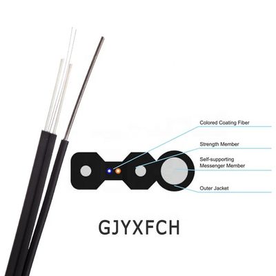 옥외 2개의 핵심 G657A1 섬유 GJYXCH GJYXFCH FTTH 하락 케이블