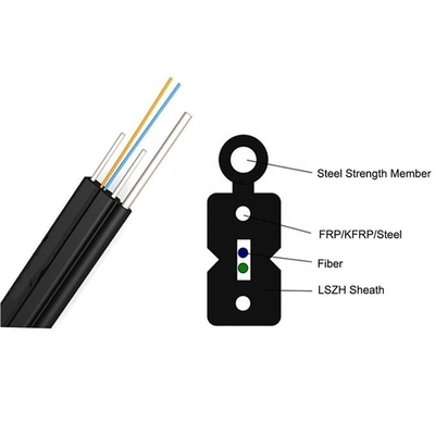 자립하 FTTH 드롭 케이블 1300년 - 1324nm 제로 분산 파장 GJYXCH / GJYXFCH